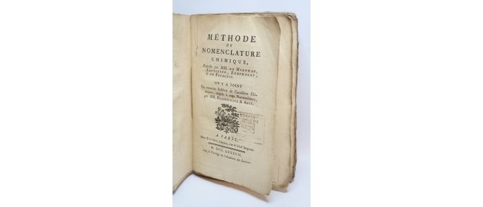 MORVEAU : Méthode de nomenclature chimique - First edition - Edition-Originale.com