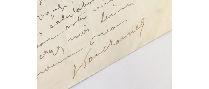 MOUNET : Lettre autographe signée de Paul Mounet - Autographe, Edition Originale - Edition-Originale.com