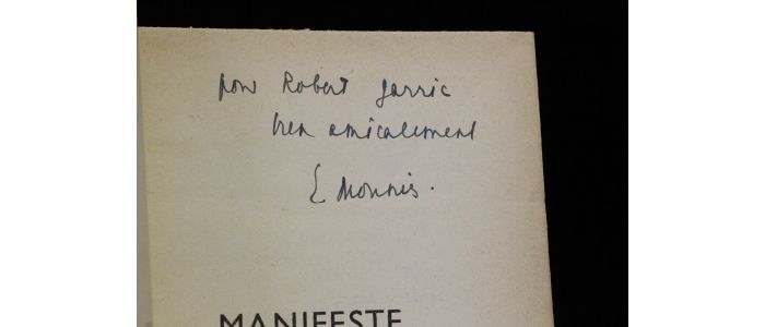 Mounier Manifeste Au Service Du Personnalisme Autographe - 