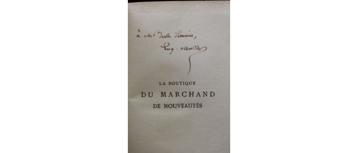 MULLER : La boutique du marchand de nouveautés - Autographe, Edition Originale - Edition-Originale.com