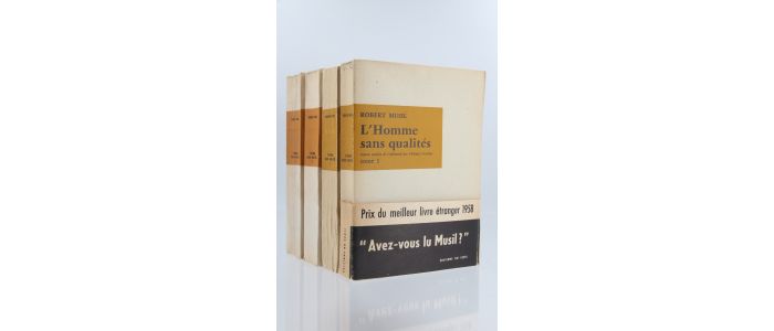 MUSIL : L'Homme sans Qualités - Prima edizione - Edition-Originale.com