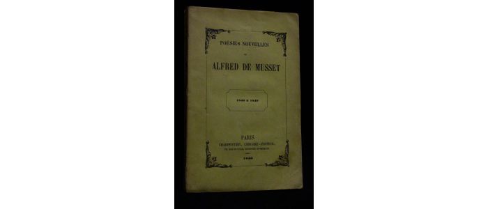 MUSSET : Poésies nouvelles - First edition - Edition-Originale.com