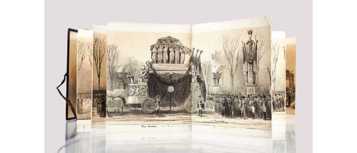 NAPOLEON BONAPARTE : Panorama de 15 lithographies figurant le cortège funéraire ou Retour des cendres de l'Empereur Napoléon Ier  - First edition - Edition-Originale.com