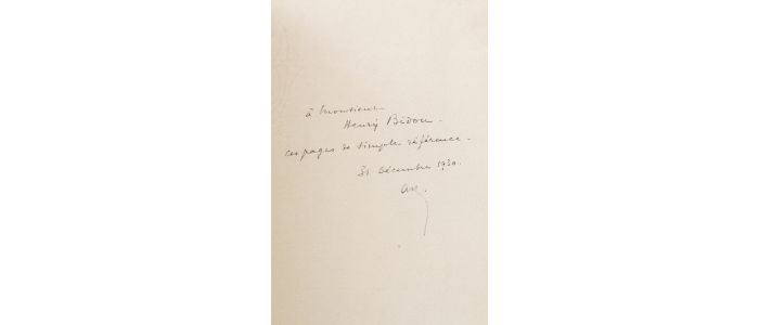 NAVILLE : Notes bibliographiques sur l'oeuvre d'André Gide - Libro autografato, Prima edizione - Edition-Originale.com