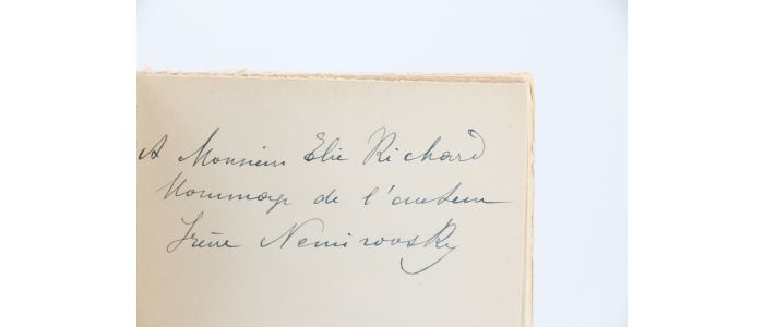 NEMIROVSKY : Les mouches d'automne - Libro autografato - Edition-Originale.com