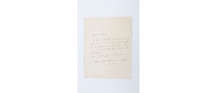 NERVAL : Billet autographe signé de Gérard de Nerval adressé à Charles Romey - Libro autografato, Prima edizione - Edition-Originale.com