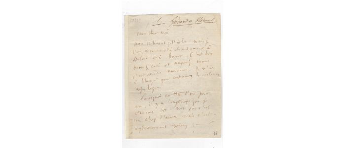 NERVAL : Lettre autographe signée de Gérard de Nerval adressée à Armand Barthet, suivie d'un commentaire autographe et biographique de ce dernier - Signiert, Erste Ausgabe - Edition-Originale.com