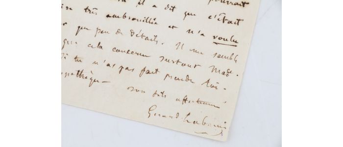 NERVAL : Lettre autographe signée de Gérard de Nerval adressée à son père le Dr Labrunie - Autographe, Edition Originale - Edition-Originale.com