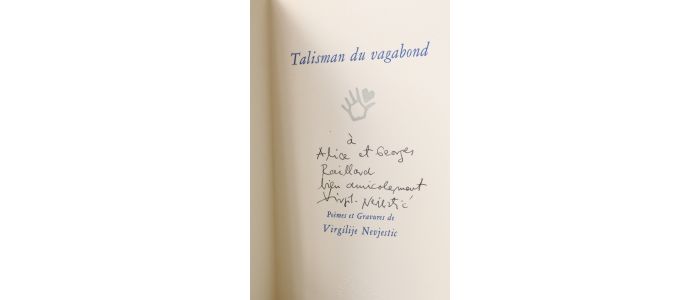 NEVJESTIC : Talisman du vagabond - Autographe, Edition Originale - Edition-Originale.com