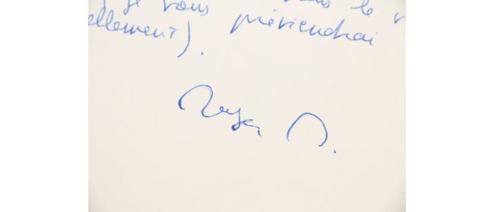 NIMIER : Lettre autographe signée à Jacques Chardonne fustigeant l'oeuvre de Pierre Mac Orlan : 