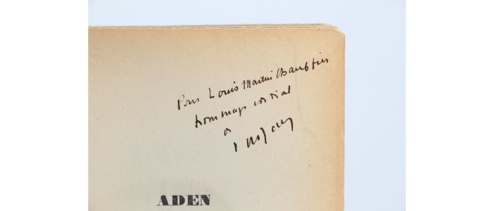 NIZAN : Aden Arabie - Signed book, First edition - Edition-Originale.com