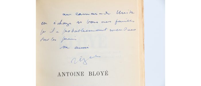 NIZAN : Antoine Bloyé - Autographe, Edition Originale - Edition-Originale.com