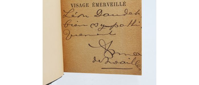 NOAILLES : Le visage émerveillé - Autographe, Edition Originale - Edition-Originale.com