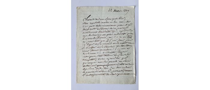 NOGARET : Lettre autographe à un critique et ami - Signiert - Edition-Originale.com