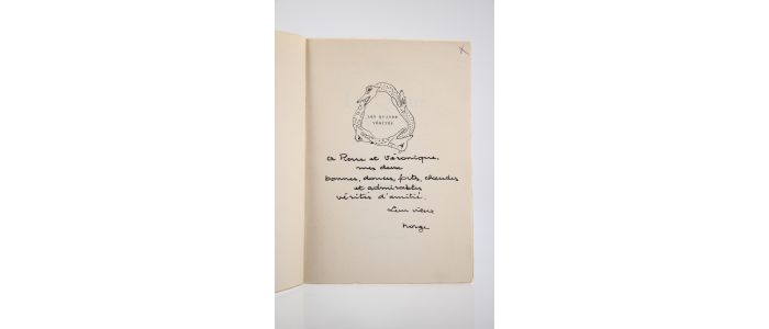 NORGE : Les Quatre Vérités - Autographe, Edition Originale - Edition-Originale.com