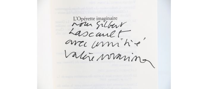 NOVARINA : L'opérette imaginaire - Signed book, First edition - Edition-Originale.com
