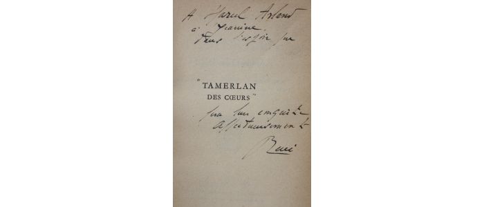 OBALDIA : Tamerlan des coeurs - Autographe, Edition Originale - Edition-Originale.com