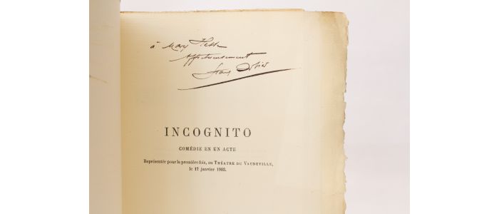 ORBIER : Incognito - Signiert, Erste Ausgabe - Edition-Originale.com