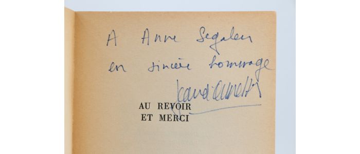 ORMESSON : Au revoir et merci - Libro autografato, Prima edizione - Edition-Originale.com