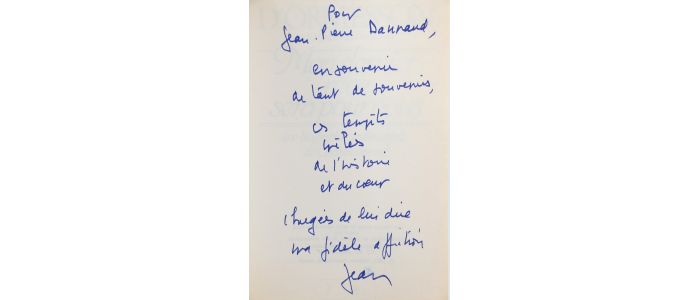 ORMESSON : Mon dernier rêve sera pour vous - Une biographie sentimentale de Chateaubriand - Libro autografato, Prima edizione - Edition-Originale.com