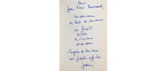 ORMESSON : Mon dernier rêve sera pour vous - Une biographie sentimentale de Chateaubriand - Autographe, Edition Originale - Edition-Originale.com