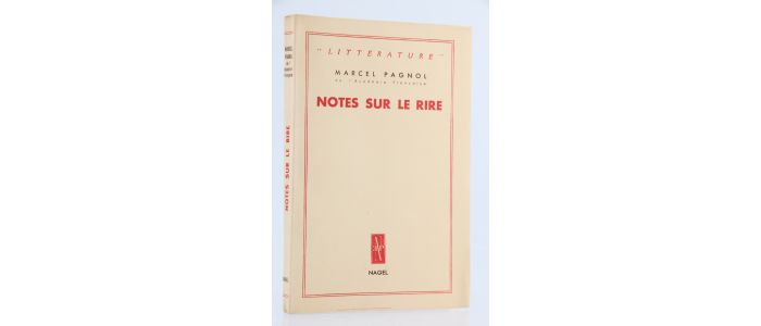 PAGNOL : Notes sur le rire - Edition Originale - Edition-Originale.com
