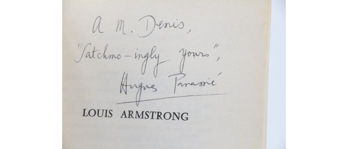 PANASSIE : Louis Armstrong - Libro autografato, Prima edizione - Edition-Originale.com