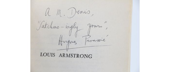 PANASSIE : Louis Armstrong - Autographe, Edition Originale - Edition-Originale.com