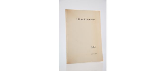 PANSAERS : Lettres au docteur Schuermans (1921-1922) - Prima edizione - Edition-Originale.com