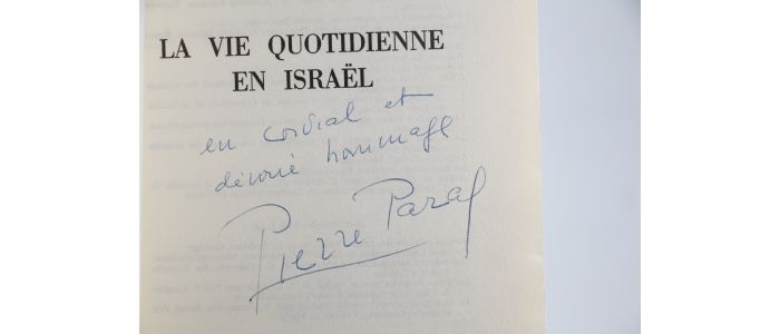PARAF : Vies quotidiennes contemporaines en Israël - Signed book, First edition - Edition-Originale.com