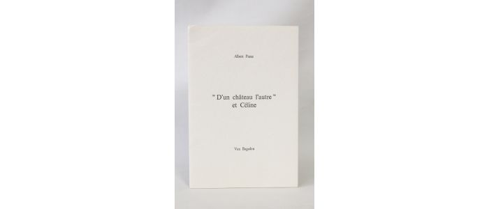 Paraz D Un Chateau L Autre Et Celine First Edition Edition Originale Com