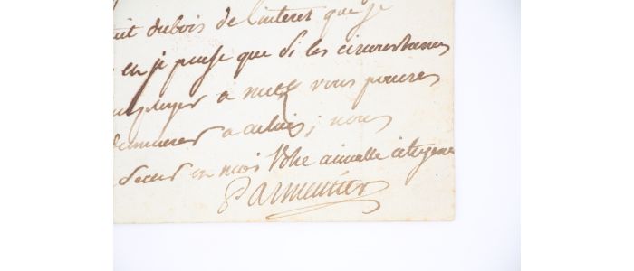 PARMENTIER : Lettre autographe signée adressée au citoyen Chely, pharmacien - Signiert, Erste Ausgabe - Edition-Originale.com