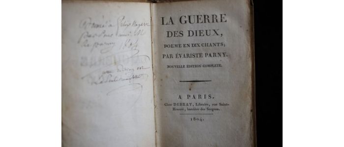 PARNY : La guerre des dieux - Libro autografato - Edition-Originale.com