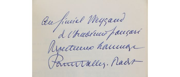 PASTEUR-VALLERY-RADOT : Médecine d'hier et d'aujourd'hui - Libro autografato, Prima edizione - Edition-Originale.com