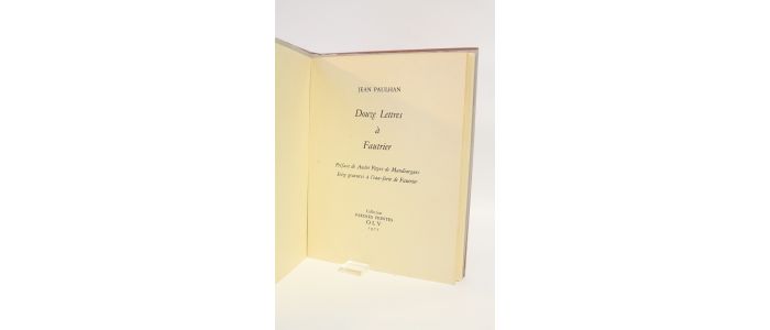 PAULHAN : Douze lettres à Fautrier - Edition Originale - Edition-Originale.com