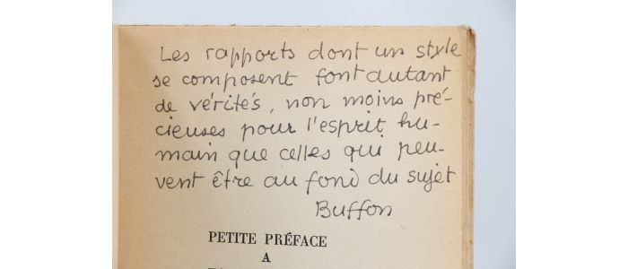 PAULHAN : Petite préface à toute critique - Autographe, Edition Originale - Edition-Originale.com