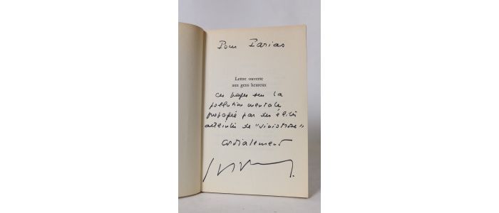 PAUWELS : Lettre ouverte aux gens heureux et qui ont bien raison de l'être - Libro autografato, Prima edizione - Edition-Originale.com