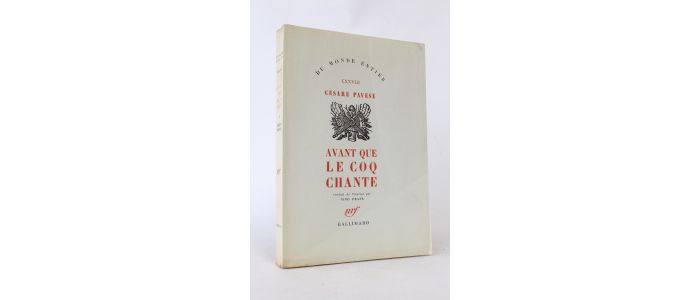 PAVESE : Avant que le coq chante - First edition - Edition-Originale.com