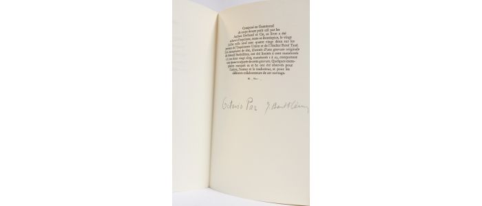 PAZ : Lecture et contemplation - Autographe, Edition Originale - Edition-Originale.com