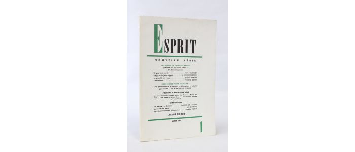 PEGUY : De l'entraînement - In Esprit N°377 de la 36e année - First edition - Edition-Originale.com