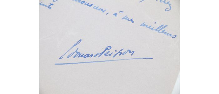 PEISSON : Lettre autographe datée et signée à Noël B. de La Mort qui souhaite le rencontrer : 