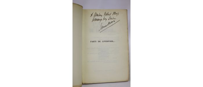 PEISSON : Parti de Liverpool... - Autographe, Edition Originale - Edition-Originale.com