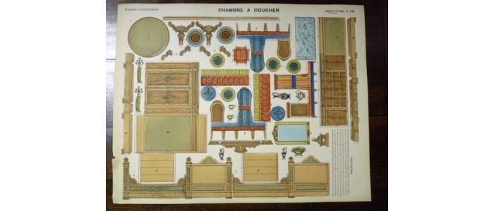 Grandes constructions :Chambre à coucher. Imagerie d'Épinal Pellerin n°192 - Erste Ausgabe - Edition-Originale.com