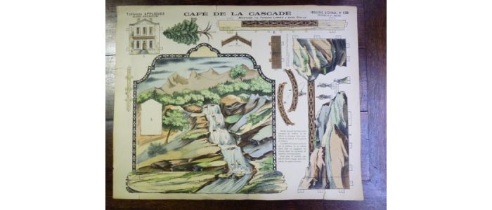Tableaux appliqués - Grandes constructions : Café de la Cascade. Imagerie d'Épinal Pellerin n°139 - First edition - Edition-Originale.com