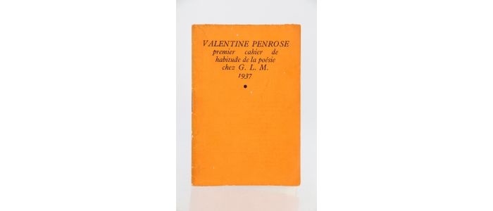 PENROSE : Premier cahier de habitude de la poésie - Erste Ausgabe - Edition-Originale.com