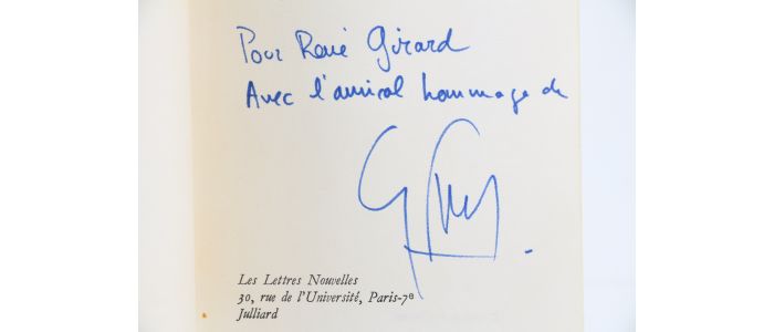 PEREC : Les choses - Autographe - Edition-Originale.com