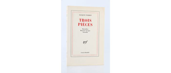 PERRET : Trois pièces : Maximilien - Monsieur Georges - Caracalla - Edition Originale - Edition-Originale.com
