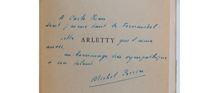 PERRIN : Arletty - Signiert, Erste Ausgabe - Edition-Originale.com