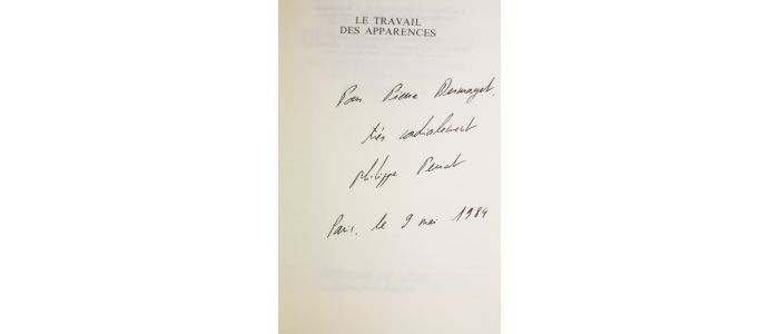 PERROT : Le travail des apparences ou les transformations du corps féminin XVIIIe - XIXe siècle - Autographe, Edition Originale - Edition-Originale.com