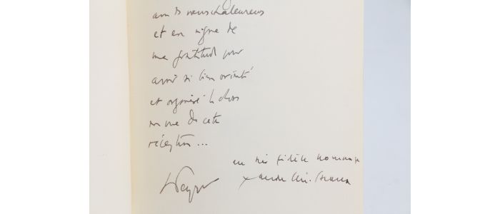 PEYREFITTE : Discours de réception d'Alain Peyrefitte à l'Académie française et réponse de Claude Lévi-Strauss - Signed book, First edition - Edition-Originale.com